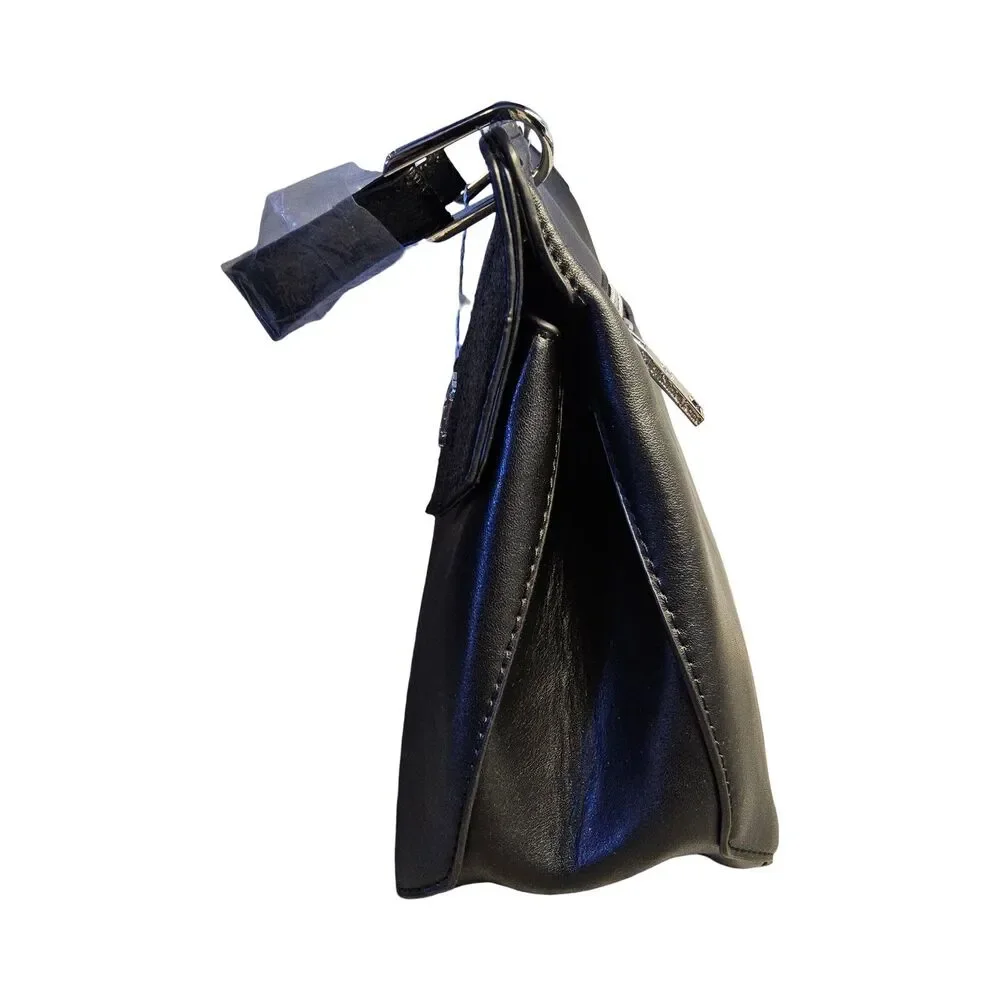 New Christian Lacroix Black Crossbody Sable Prism Python Satchel MSRP $98